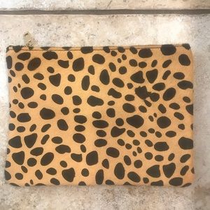 Sole society Leopard clutch